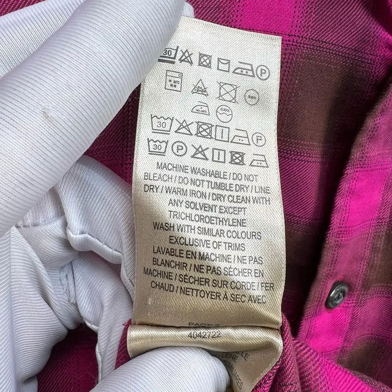 Burberry Burberry Pink Checkered Cotton Shirt Size XL / US 12-14 / IT 48-50 - 4 Thumbnail