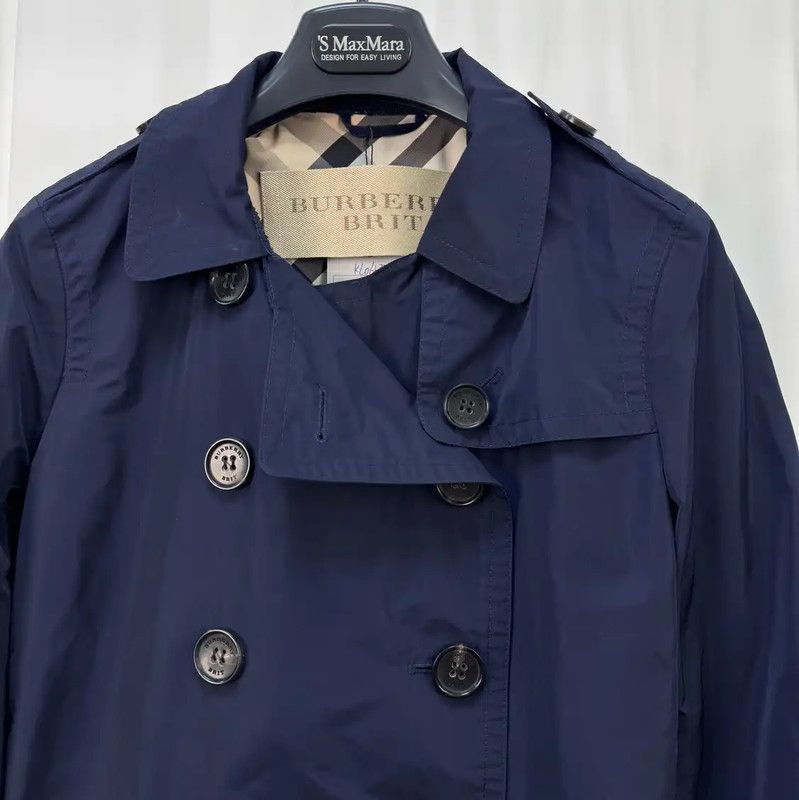 Burberry Burberry Double Breasted Short Trench Coat in Navy Size M / US 6-8 / IT 42-44 - 3 Thumbnail