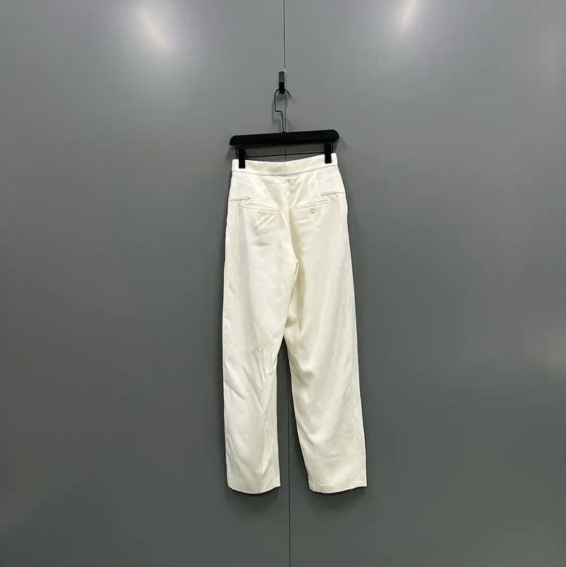 Burberry Burberry Summer White Cotton Casual Pants Size 36" / US 14 / IT 50 - 2 Thumbnail
