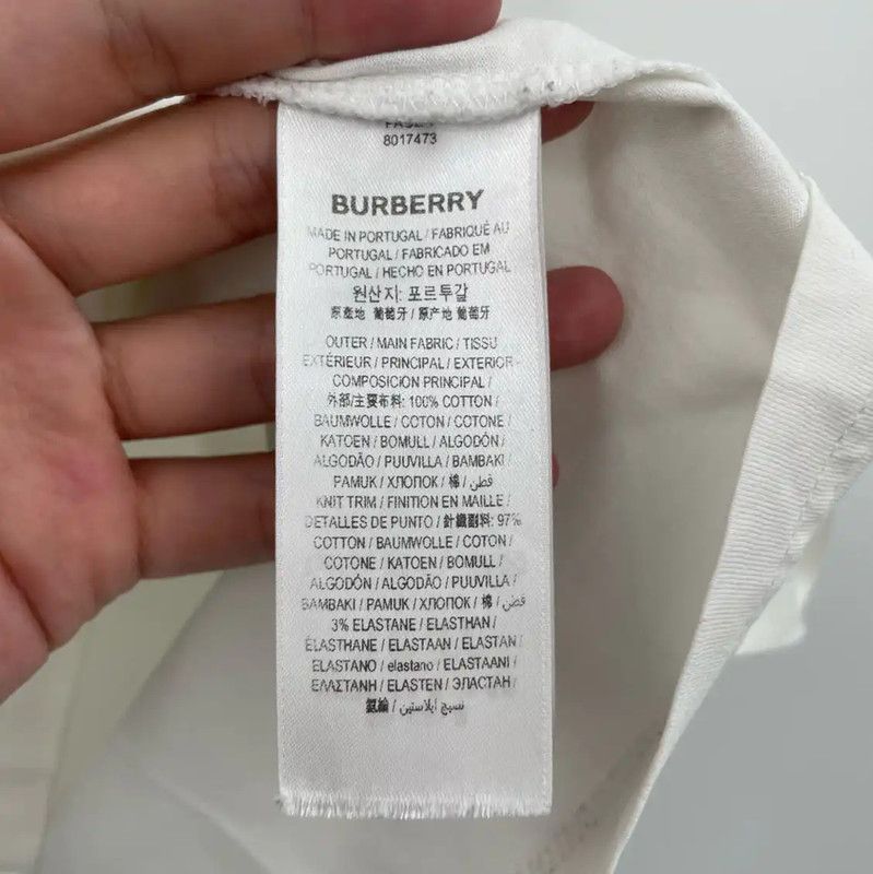 Burberry Burberry White Cotton Short Sleeve T-Shirt Size XXS / US 00 / IT 34 - 5 Thumbnail