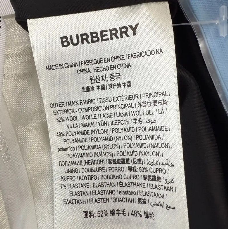 Burberry Burberry Light Blue Cotton Women's Casual Pants Size 23" - 5 Thumbnail
