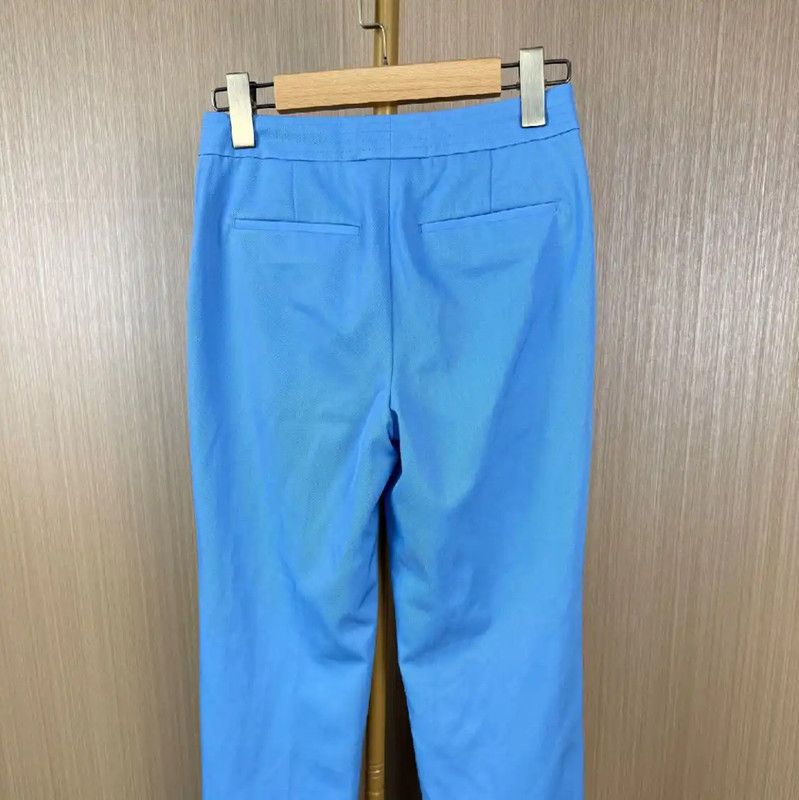 Burberry Burberry Light Blue Cotton Women's Casual Pants Size 23" - 2 Thumbnail