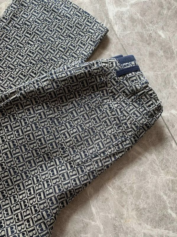 Burberry Burberry Color Block Cotton Casual Pants for Women Size 23" - 2 Thumbnail