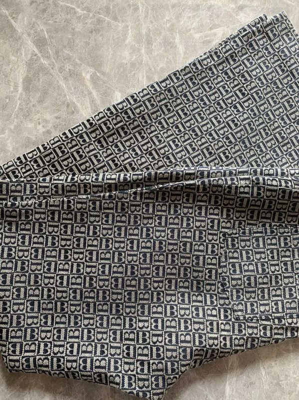 Burberry Burberry Color Block Cotton Casual Pants for Women Size 23" - 3 Thumbnail