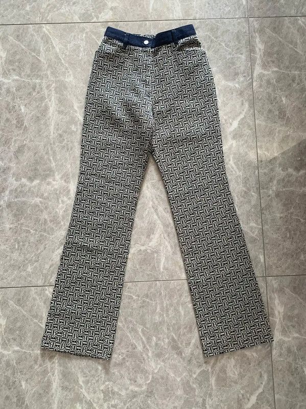 Burberry Burberry Color Block Cotton Casual Pants for Women Size 23" - 7 Thumbnail