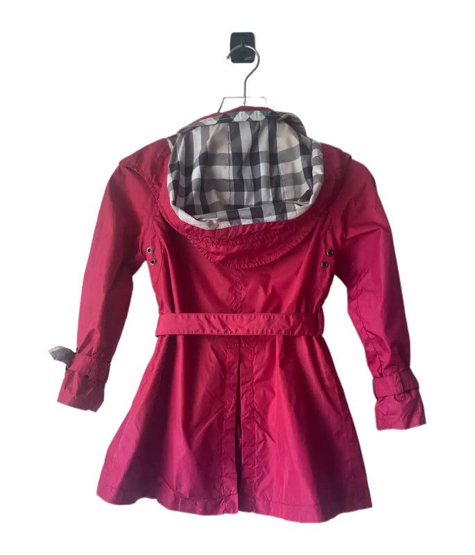 Burberry Burberry Spring Autumn Red Nylon Trench Coat Size XS / US 0-2 / IT 36-38 - 2 Thumbnail