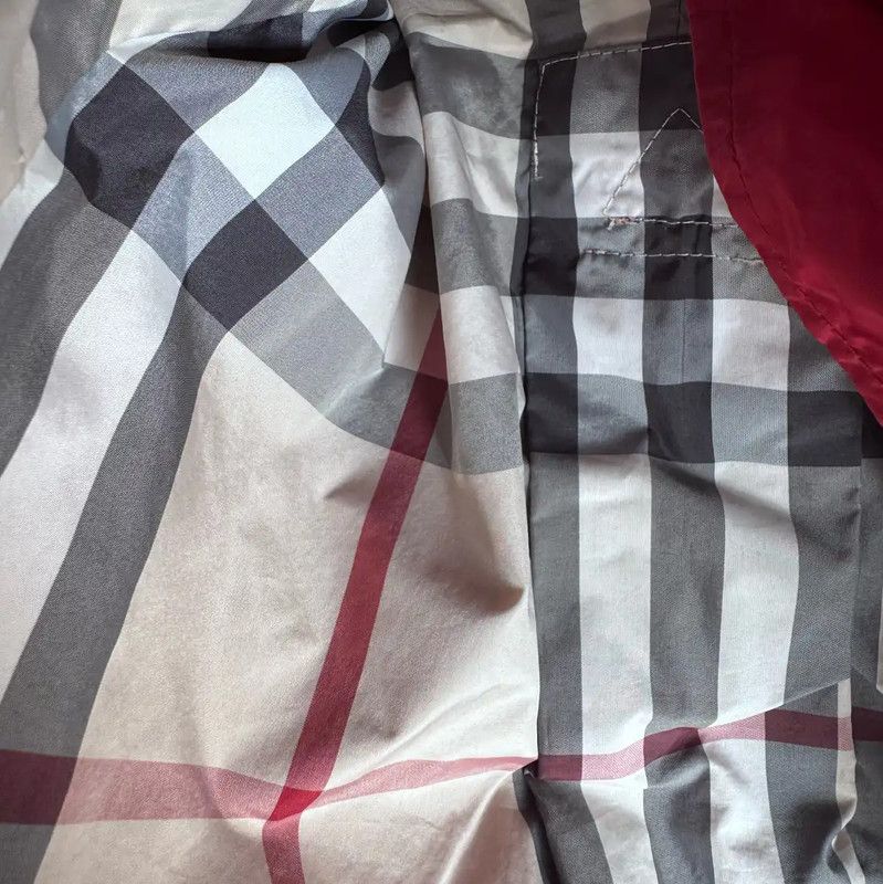 Burberry Burberry Spring Autumn Red Nylon Trench Coat Size XS / US 0-2 / IT 36-38 - 4 Thumbnail