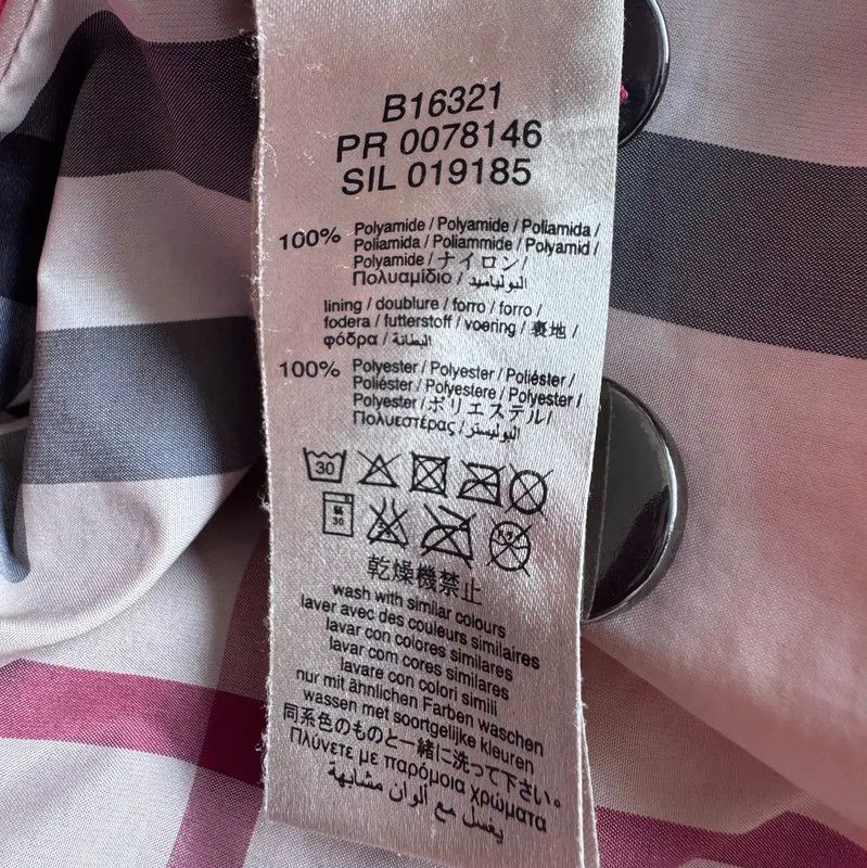 Burberry Burberry Spring Autumn Red Nylon Trench Coat Size XS / US 0-2 / IT 36-38 - 5 Thumbnail