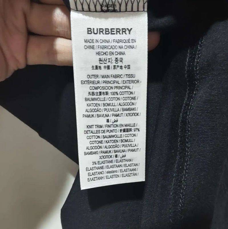 Burberry Burberry Black Cotton Short Sleeve T-Shirt Size XS / US 0-2 / IT 36-38 - 4 Thumbnail