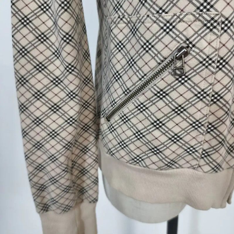 Burberry Burberry Women's Khaki Check Long Sleeve Cardigan Size M / US 6-8 / IT 42-44 - 4 Thumbnail