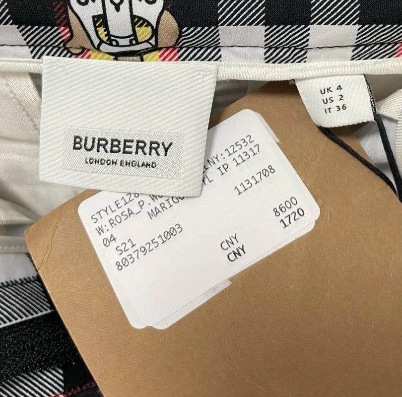 Burberry Burberry Color Block Women's Casual Pants Size 23" - 6 Thumbnail