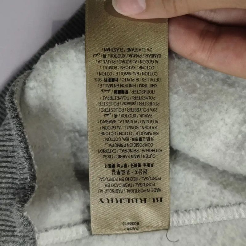 Burberry Burberry Gray Cotton Women's Sweatshirt Size M / US 6-8 / IT 42-44 - 5 Thumbnail