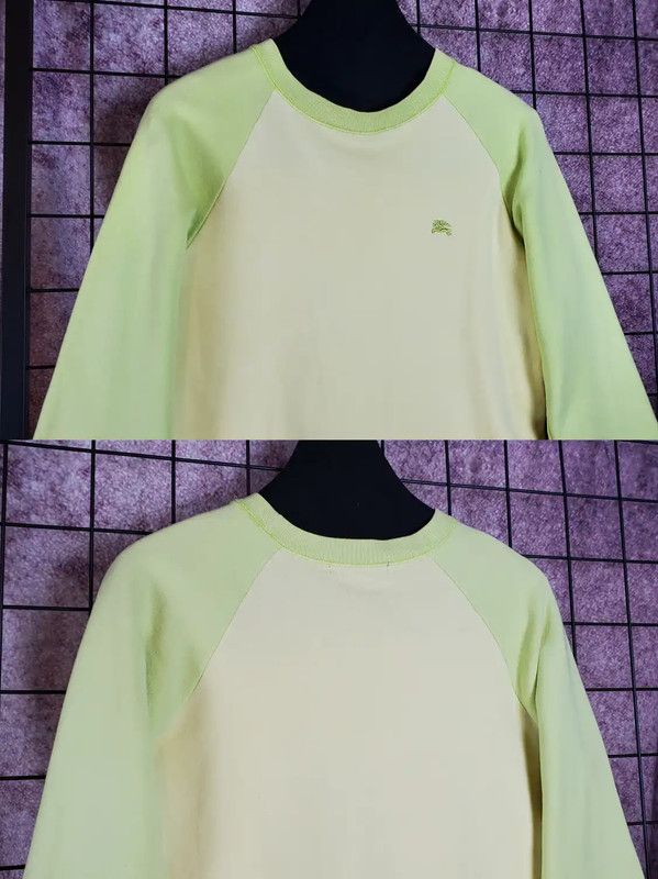 Burberry Burberry Green Cotton Logo Embroidered Sweatshirt Size M / US 6-8 / IT 42-44 - 3 Thumbnail