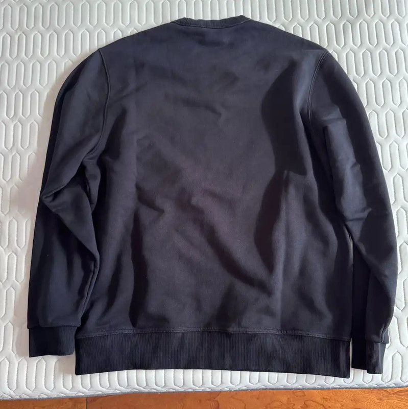 Burberry Burberry Black Cotton Embroidered Cropped Sweatshirt Size L / US 10 / IT 46 - 2 Thumbnail