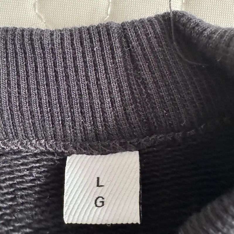 Burberry Burberry Black Cotton Embroidered Cropped Sweatshirt Size L / US 10 / IT 46 - 5 Thumbnail