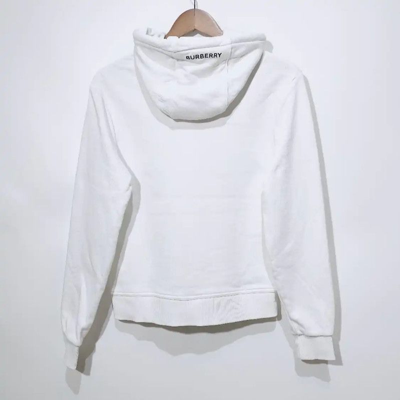 Burberry Burberry White Cotton Women's Hoodie - XXS Size Size XXS / US 00 / IT 34 - 2 Thumbnail