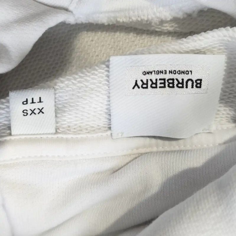 Burberry Burberry White Cotton Women's Hoodie - XXS Size Size XXS / US 00 / IT 34 - 3 Thumbnail