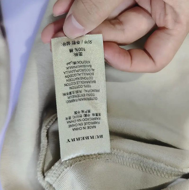 Burberry Burberry Women's Cotton Sweatshirt in Beige Size XXL / US 16-18 / IT 52-54 - 5 Thumbnail
