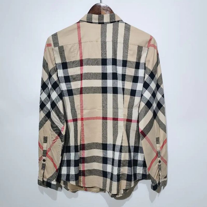 Burberry Burberry Khaki Cotton Women's Shirt Size M / US 6-8 / IT 42-44 - 2 Thumbnail