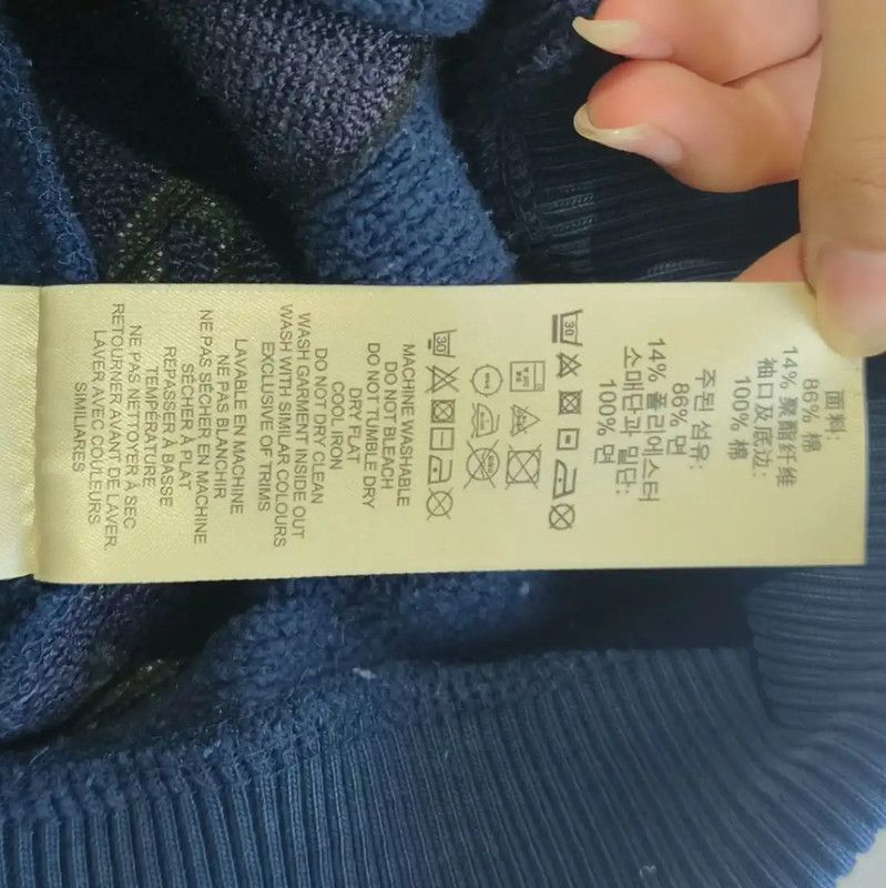 Burberry Burberry Navy Cotton Women's Sweatshirt Size S / US 4 / IT 40 - 6 Thumbnail