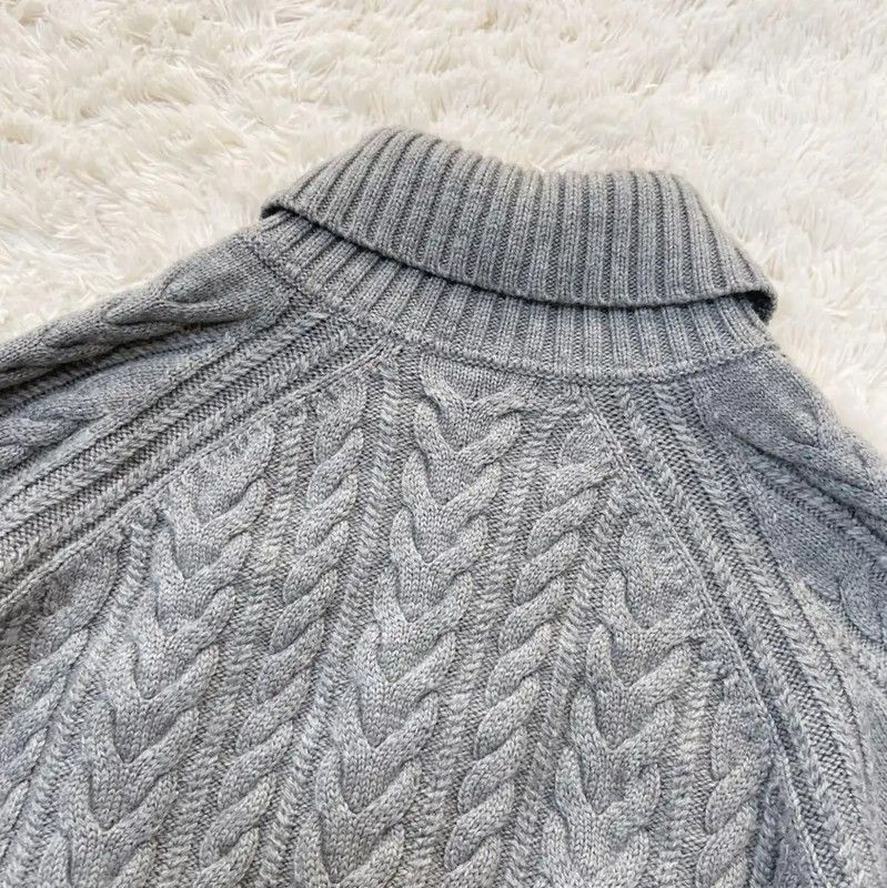 Burberry Burberry Gray Wool Short Sleeve Cardigan Size S / US 4 / IT 40 - 9 Thumbnail