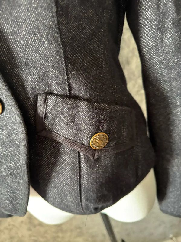 Burberry Burberry Black Cotton Blend Women's Jacket Size S / US 4 / IT 40 - 6 Thumbnail