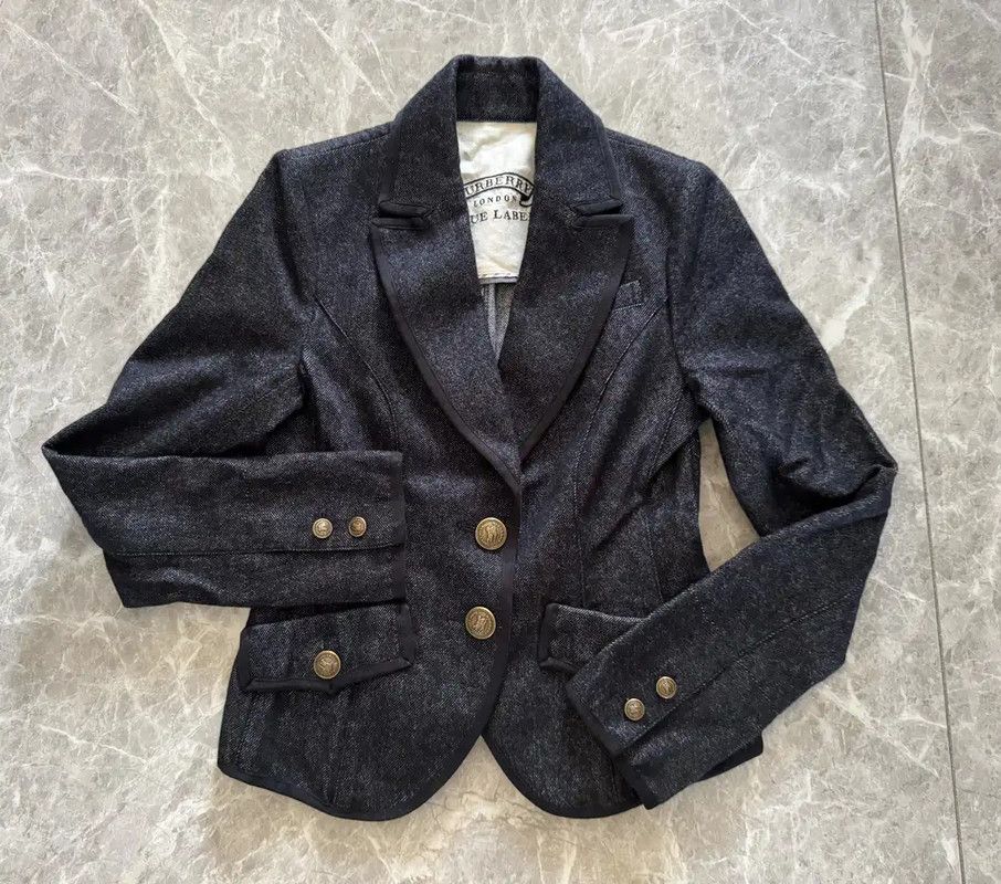 Burberry Burberry Black Cotton Blend Women's Jacket Size S / US 4 / IT 40 - 9 Thumbnail