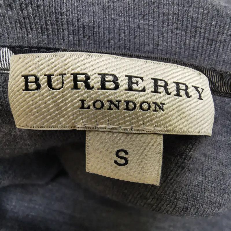 Burberry Burberry Gray Wool Blend Monogram Knit Top Size S / US 4 / IT 40 - 4 Thumbnail