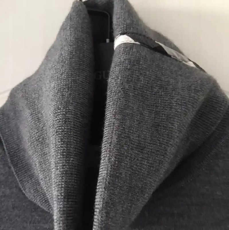 Burberry Burberry Gray Wool Blend Monogram Knit Top Size S / US 4 / IT 40 - 8 Thumbnail