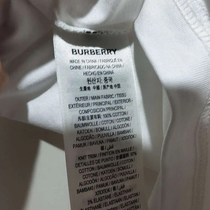 Burberry Burberry Embroidered Cotton Short Sleeve T-Shirt Size XXS / US 00 / IT 34 - 6 Thumbnail
