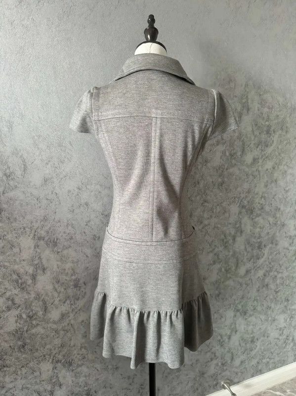 Burberry Burberry Gray Short Sleeve Dress for Women Size M / US 6-8 / IT 42-44 - 4 Thumbnail