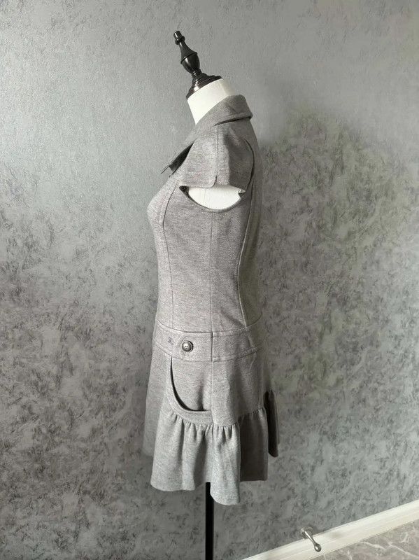 Burberry Burberry Gray Short Sleeve Dress for Women Size M / US 6-8 / IT 42-44 - 3 Thumbnail