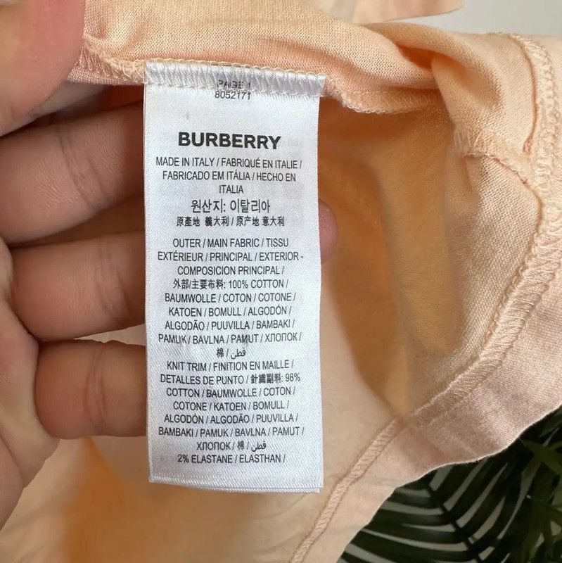 Burberry Burberry Women's Brown Cotton T-Shirt Size L / US 10 / IT 46 - 5 Thumbnail