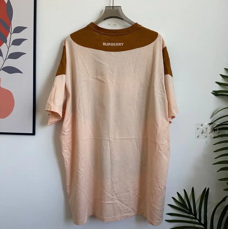 Burberry Burberry Women's Brown Cotton T-Shirt Size L / US 10 / IT 46 - 2 Thumbnail