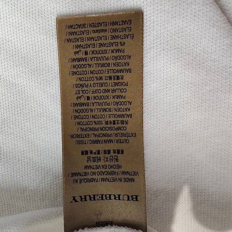 Burberry Burberry Women's Cotton T-Shirt in White Size L / US 10 / IT 46 - 5 Thumbnail