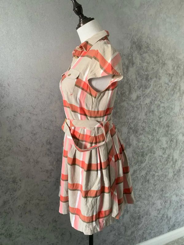 Burberry Burberry Colorblock Cotton Short Sleeve Dress Size M / US 6-8 / IT 42-44 - 4 Thumbnail