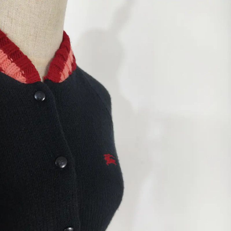 Burberry Burberry Black Wool Long Sleeve Cardigan Size M / US 6-8 / IT 42-44 - 3 Thumbnail