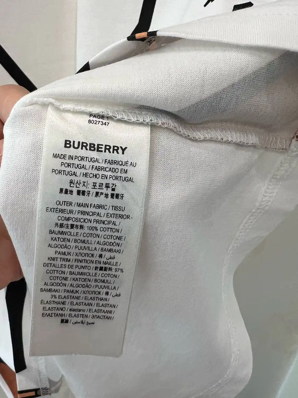 Burberry Burberry White Cotton Short Sleeve T-Shirt Size XXS / US 00 / IT 34 - 5 Thumbnail