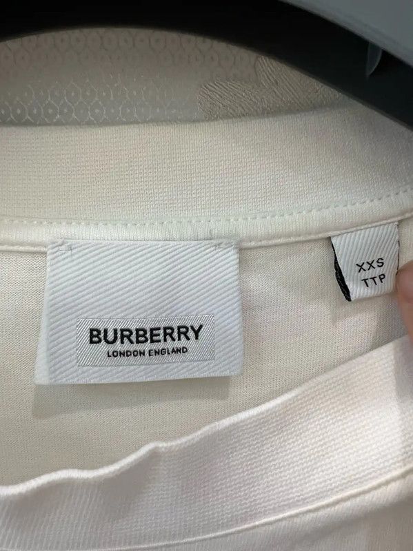 Burberry Burberry White Cotton Short Sleeve T-Shirt Size XXS / US 00 / IT 34 - 4 Thumbnail