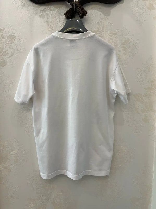 Burberry Burberry White Cotton Short Sleeve T-Shirt Size XXS / US 00 / IT 34 - 2 Thumbnail