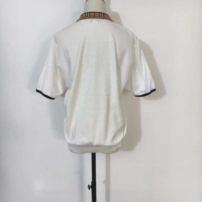 Burberry Burberry White Cotton Blend Summer T-Shirt Size L / US 10 / IT 46 - 5 Thumbnail