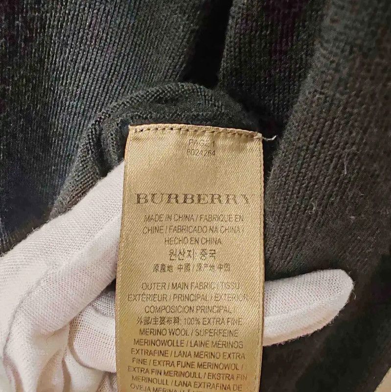 Burberry Burberry Black Wool Women's Knitted Sweater Size M / US 6-8 / IT 42-44 - 4 Thumbnail