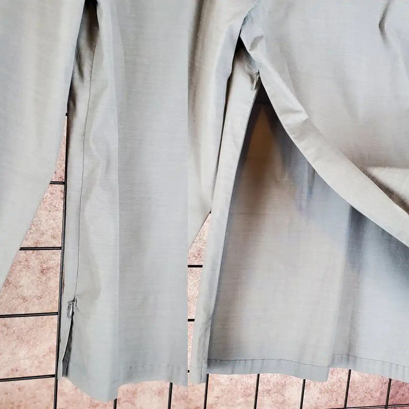 Burberry Burberry Gray Cotton Blend Long Sleeve Shirt Size M / US 6-8 / IT 42-44 - 6 Thumbnail