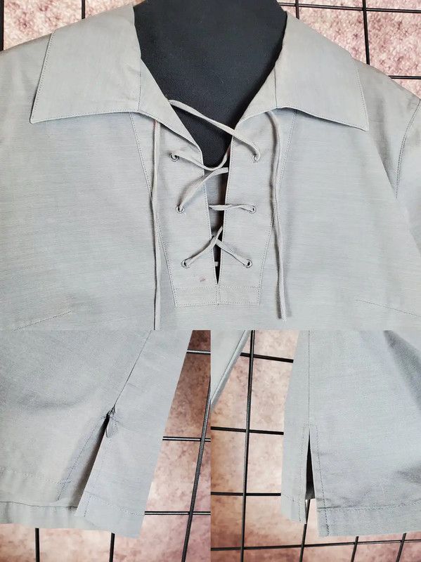 Burberry Burberry Gray Cotton Blend Long Sleeve Shirt Size M / US 6-8 / IT 42-44 - 4 Thumbnail