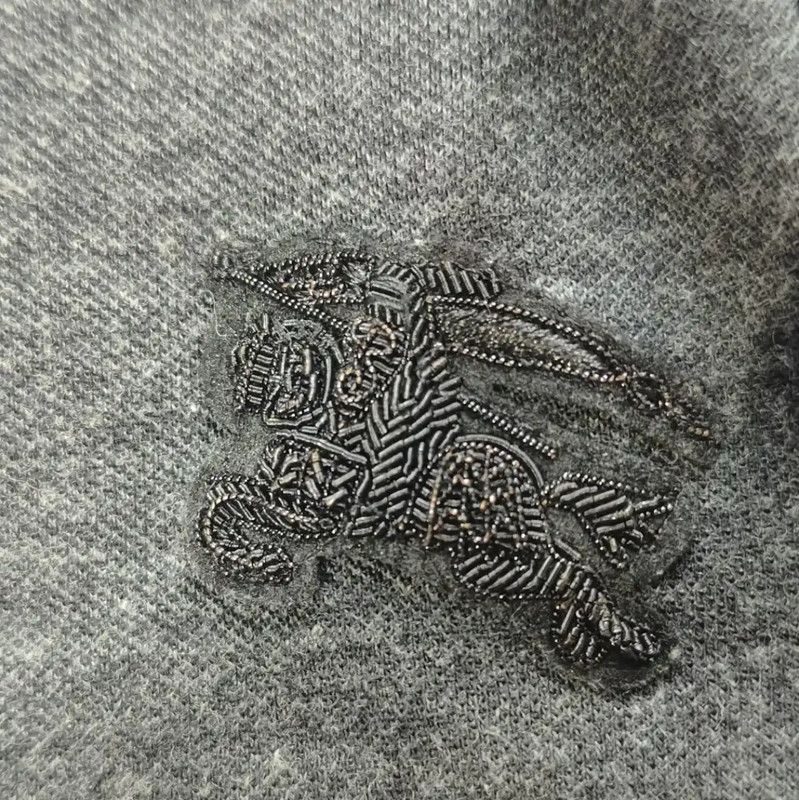 Burberry Burberry Black Gray Cotton Knitwomen's Sweater Size L / US 10 / IT 46 - 3 Thumbnail
