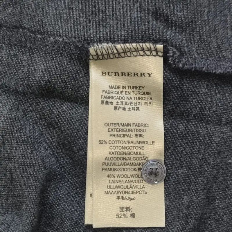 Burberry Burberry Black Gray Cotton Knitwomen's Sweater Size L / US 10 / IT 46 - 5 Thumbnail