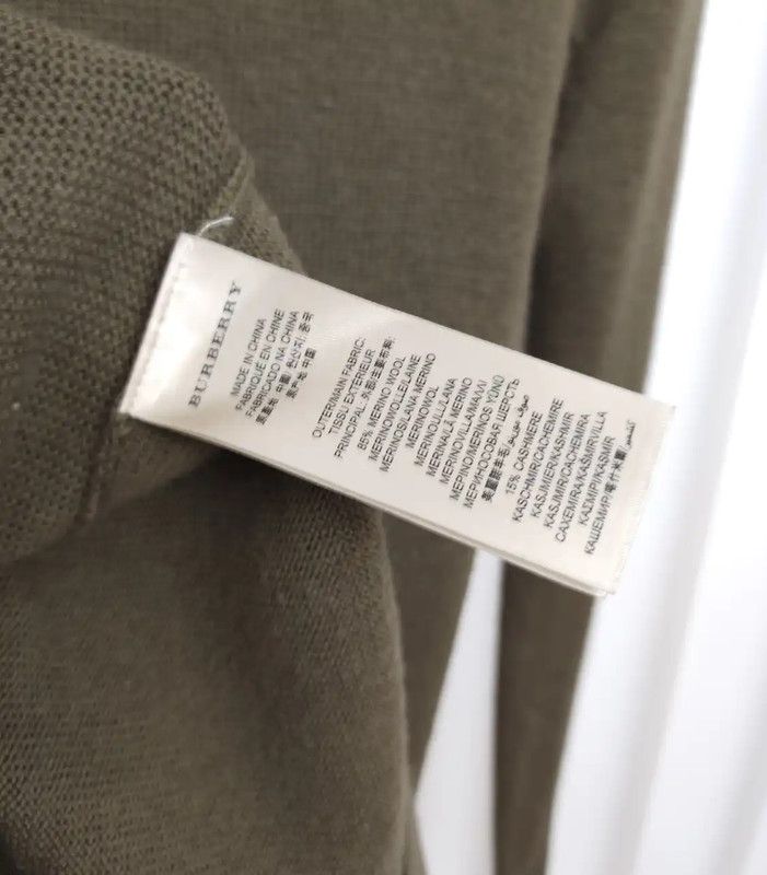 Burberry Burberry Green Wool Check Knit Sweater Size XS / US 0-2 / IT 36-38 - 6 Thumbnail