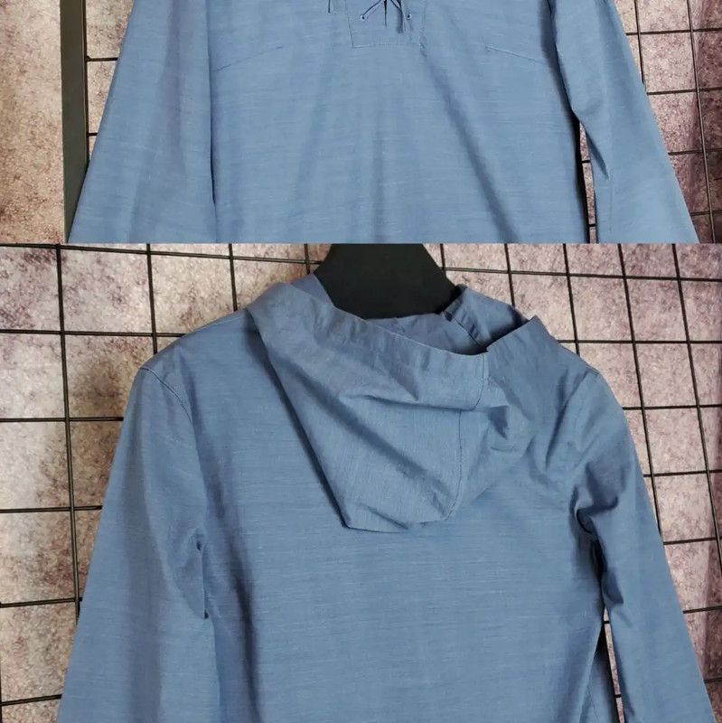 Burberry Burberry Lightweight Blue Hooded Long Sleeve Tee Size M / US 6-8 / IT 42-44 - 10 Thumbnail