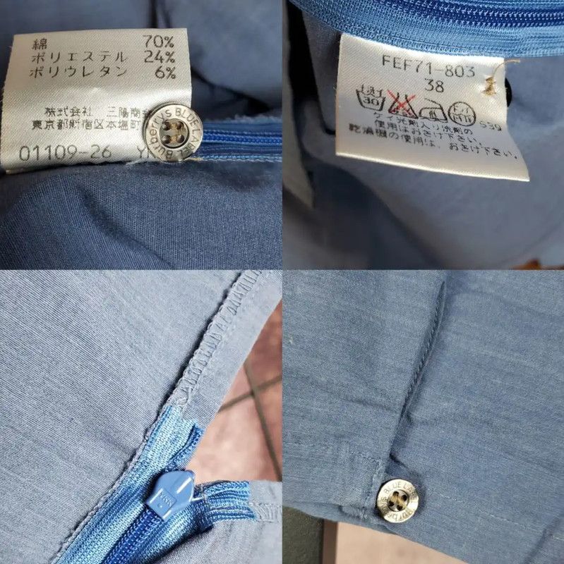 Burberry Burberry Lightweight Blue Hooded Long Sleeve Tee Size M / US 6-8 / IT 42-44 - 8 Thumbnail