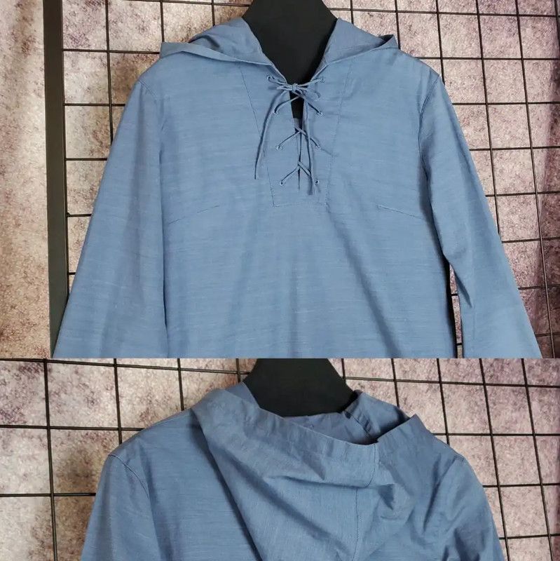 Burberry Burberry Lightweight Blue Hooded Long Sleeve Tee Size M / US 6-8 / IT 42-44 - 3 Thumbnail